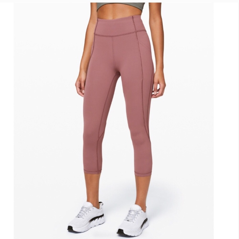 Lululemon Buttery Soft Mauve Crop Legging Size 8